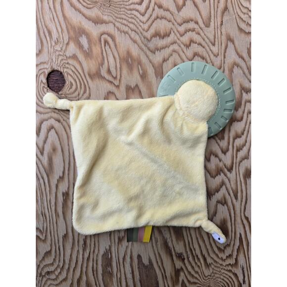 Taf Toys Infant Security Blanket w/ Teething Ring 7.5" X 7.5" - Picture 3 of 6